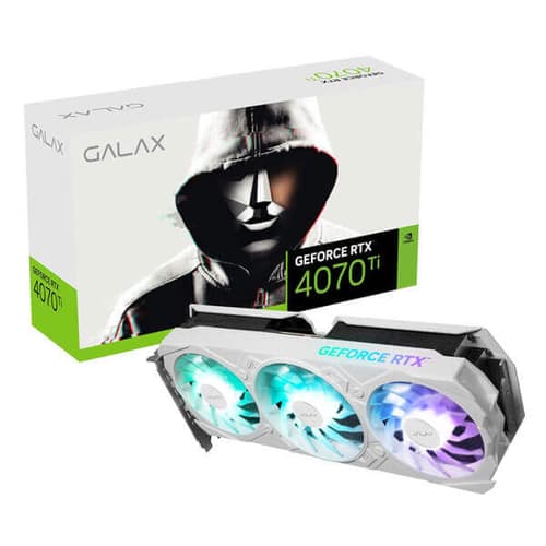 Galax RTX 4070 Ti EX Gamer White (1-Click OC) V2 12GB Graphics Card